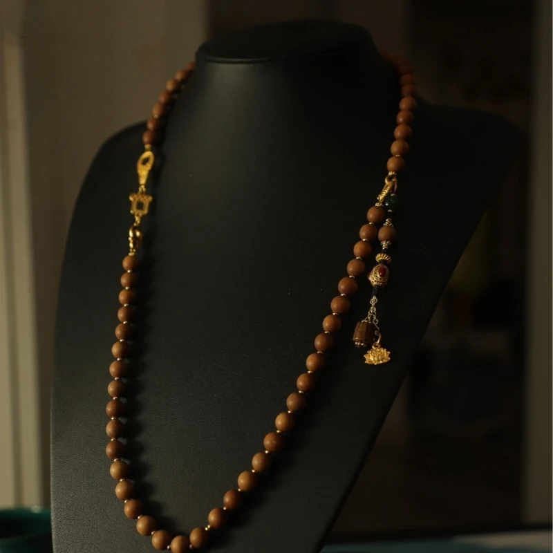 Sandalwood Ruyi Wood Fragrance Women's Necklace Multi Loop Tassel Bracelet Mixed with Ancient French Accessories Sweater Chain
Sandalwood Ruyi Wood Fragrance Women's Necklace Multi Loop Tassel Bracelet Mixed with Ancient French Accessories Sweater Chain