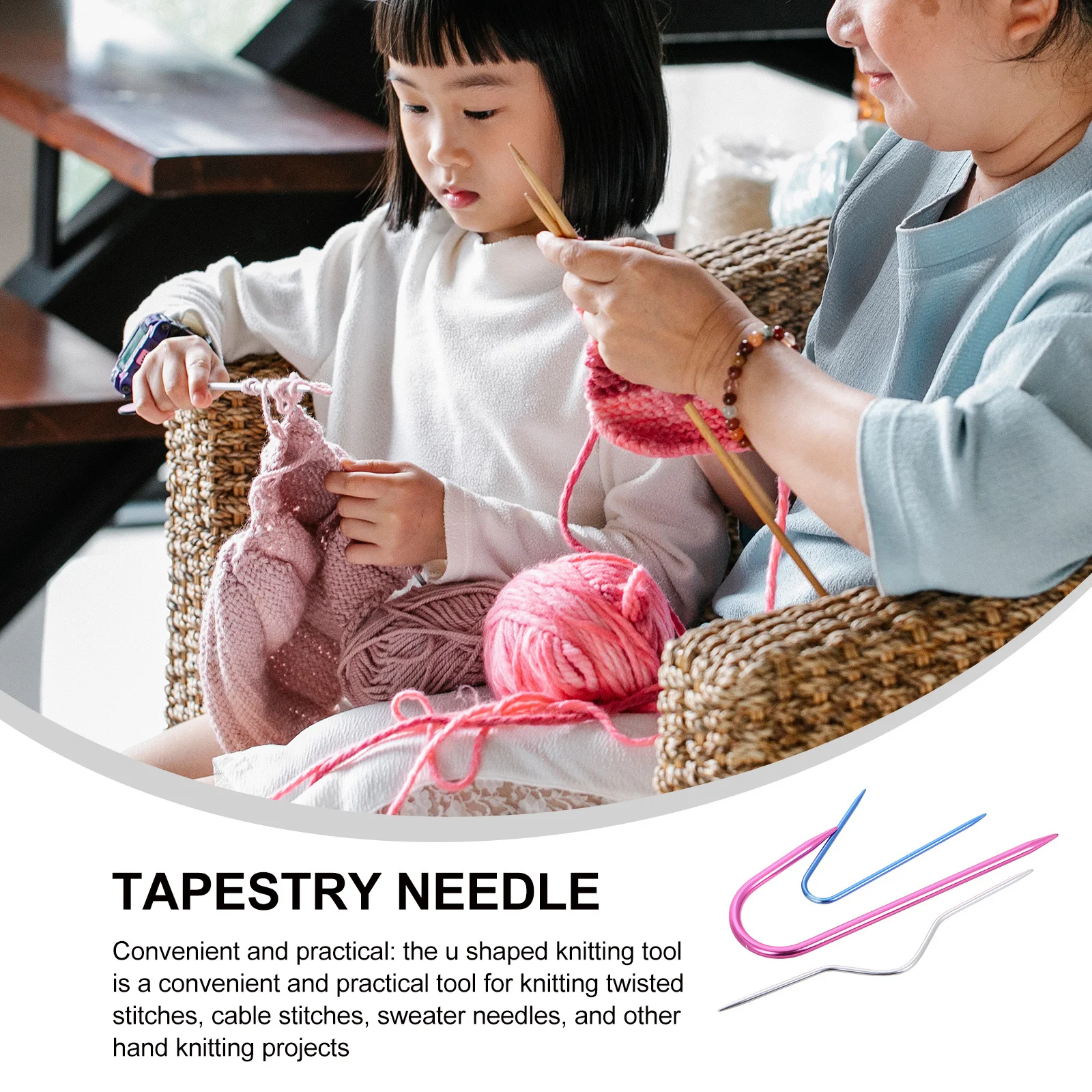 3 Pcs U Shaped Knitting Tools Cable Needles Yarn Stitch Holders Accessories Kit Fork Aluminum Durable Practical Multi Functional
3 Pcs U Shaped Knitting Tools Cable Needles Yarn Stitch Holders Accessories Kit Fork Aluminum Durable Practical Multi Functional