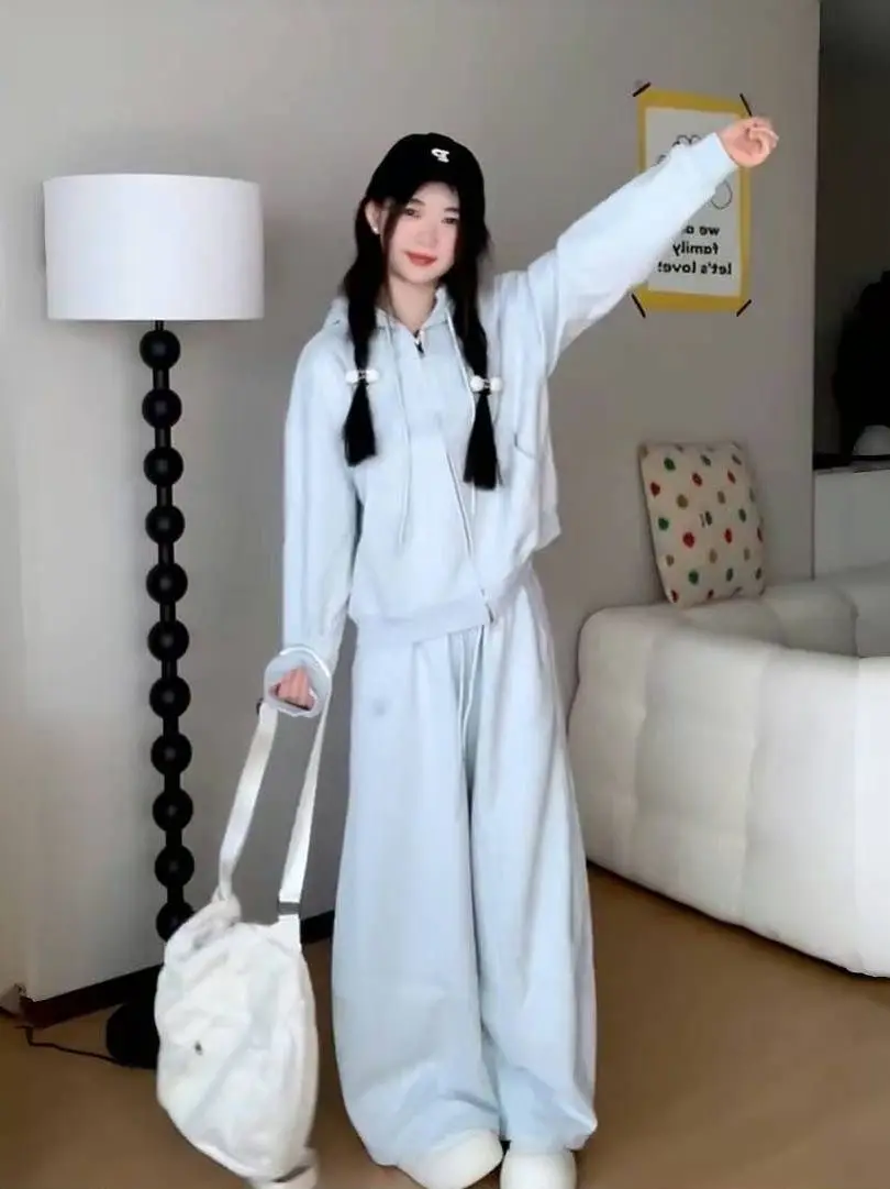 Korean Sle Casual Sportswear Set Women's Early Spring Loose Slimming Faionable Two-Piece Hoodie Sweatirt Ensemble
Korean Sle Casual Sportswear Set Women's Early Spring Loose Slimming Faionable Two-Piece Hoodie Sweatirt Ensemble