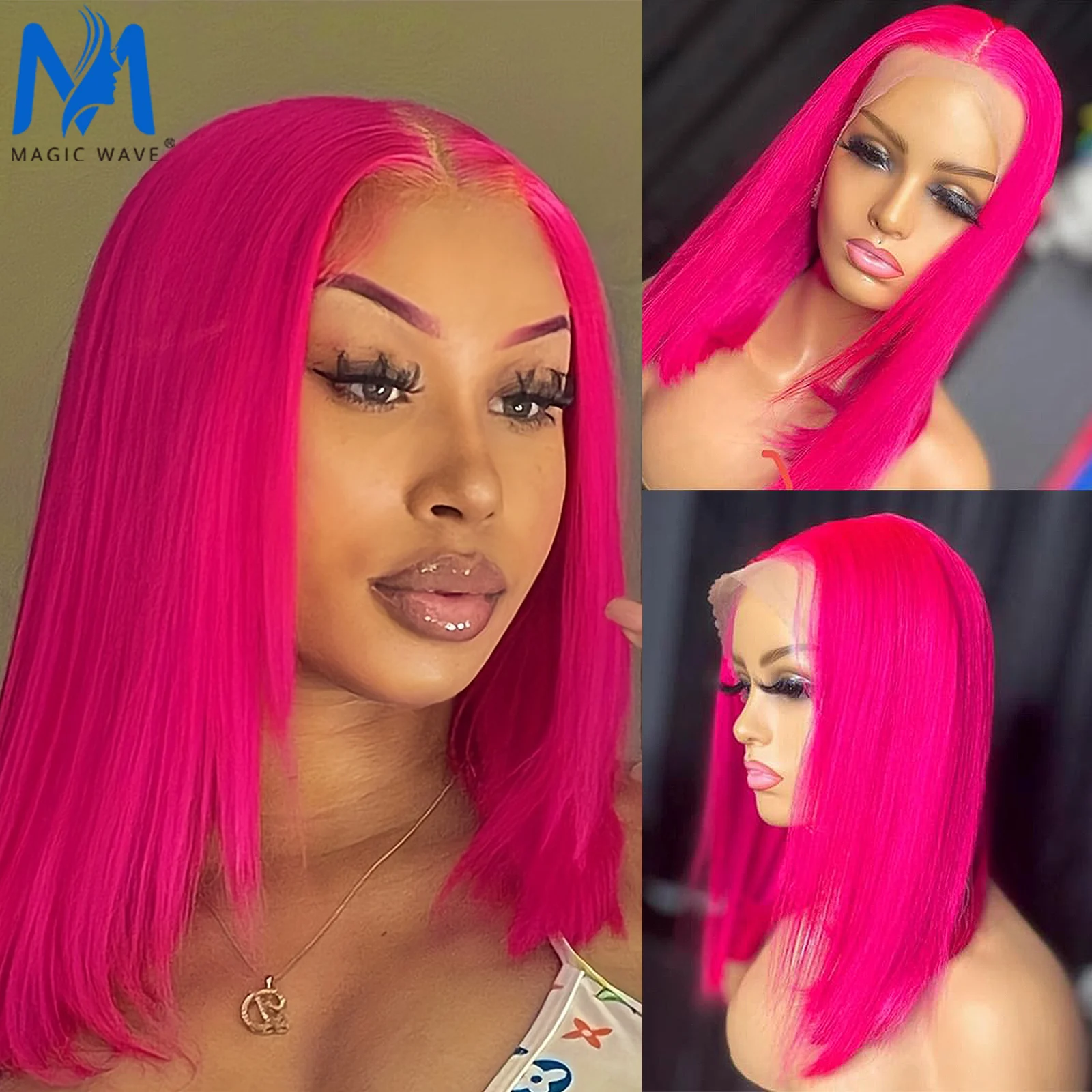 Pink Bob Human Hair Wigs for Women Green Colored Short Bob Straight Human Hair Wigs 13x4 Lace Frontal Wig 180 Density
Pink Bob Human Hair Wigs for Women Green Colored Short Bob Straight Human Hair Wigs 13x4 Lace Frontal Wig 180 Density