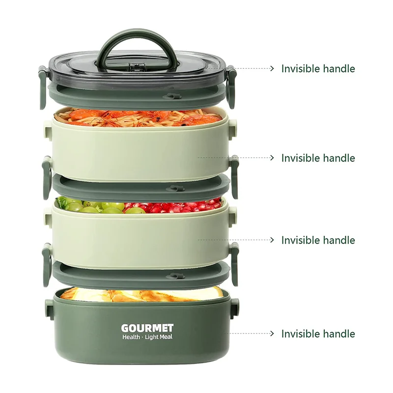 Flash Trend Bento Box Adult Lunch Box, Leak-Proof, Stacking Bento Box Lunch Box,Portable Food Container Storage Boxes
Flash Trend Bento Box Adult Lunch Box, Leak-Proof, Stacking Bento Box Lunch Box,Portable Food Container Storage Boxes