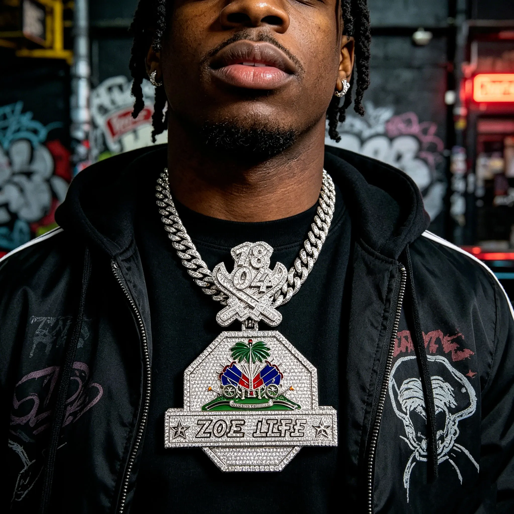 3D Cross Double Sword Combination Diamond Medal Letter Pendant Necklace Coconut Tree Jewelry Hip Hop Street Trend Best Gift for
3D Cross Double Sword Combination Diamond Medal Letter Pendant Necklace Coconut Tree Jewelry Hip Hop Street Trend Best Gift for