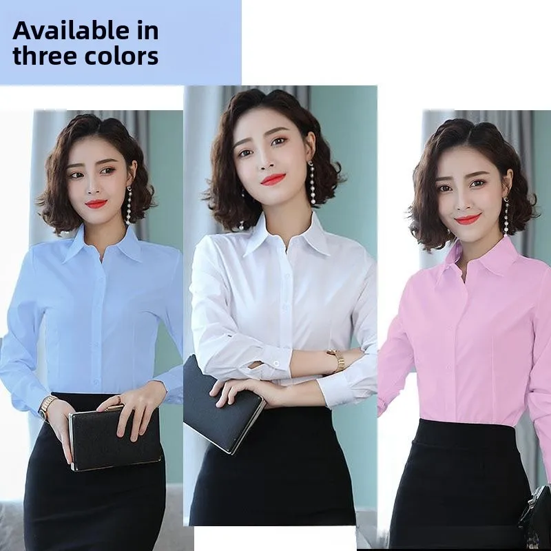 Business Women's Slim Fit Shirt 2020 Spring Autumn New Style Professional Workwear Versatile Long Sleeve Collar Polyester
Business Women's Slim Fit Shirt 2020 Spring Autumn New Style Professional Workwear Versatile Long Sleeve Collar Polyester
