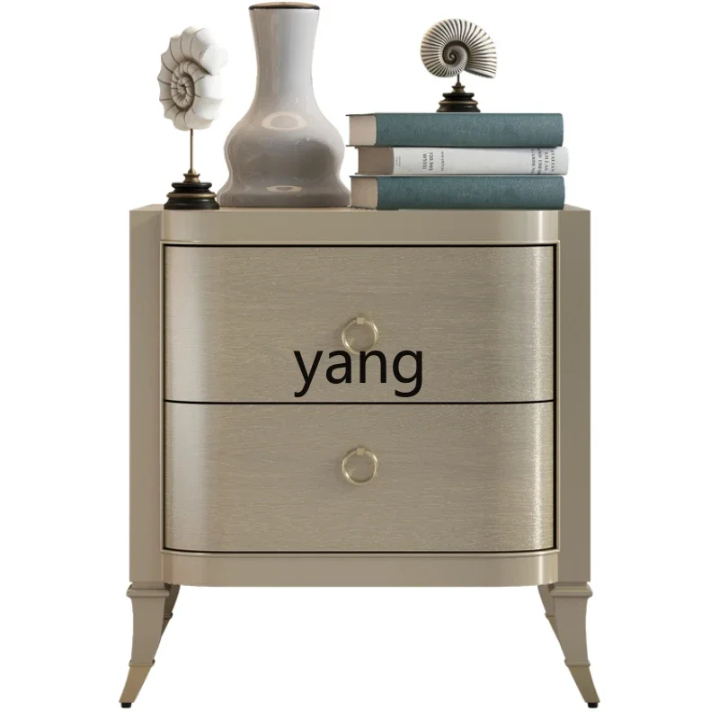 LTT Bedroom Modern Minimalist Champagne Silver White Elephant Wood Grain Bedside Cabinet Storage Small Cabinet
LTT Bedroom Modern Minimalist Champagne Silver White Elephant Wood Grain Bedside Cabinet Storage Small Cabinet