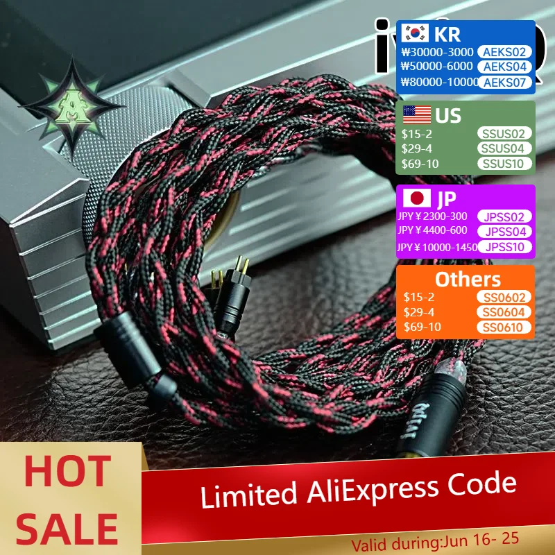ivipQ-544 HIFI Earphones Upgrade Cable With 4.4mm/3.5mm Plug Recessed-0.78 2pin/IE900/MMCX For Sennheiser Westonе W60
ivipQ-544 HIFI Earphones Upgrade Cable With 4.4mm/3.5mm Plug Recessed-0.78 2pin/IE900/MMCX For Sennheiser Westonе W60