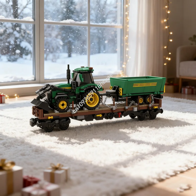 529 шт. MOC Fladbed Wagon загруженная модель трактора, строительные игрушки, блоки, сборка, сделай сам, креативный кирпич, рождественские подарки для детей
529 шт. MOC Fladbed Wagon загруженная модель трактора, строительные игрушки, блоки, сборка, сделай сам, креативный кирпич, рождественские подарки для детей