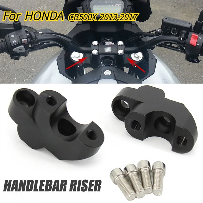 For HONDA CB 500X CB500X 2013-2017 CNC Aluminum Motorcycle Handlebar Riser 30mm Heightening Clamp Motorcycle Accessories
For HONDA CB 500X CB500X 2013-2017 CNC Aluminum Motorcycle Handlebar Riser 30mm Heightening Clamp Motorcycle Accessories