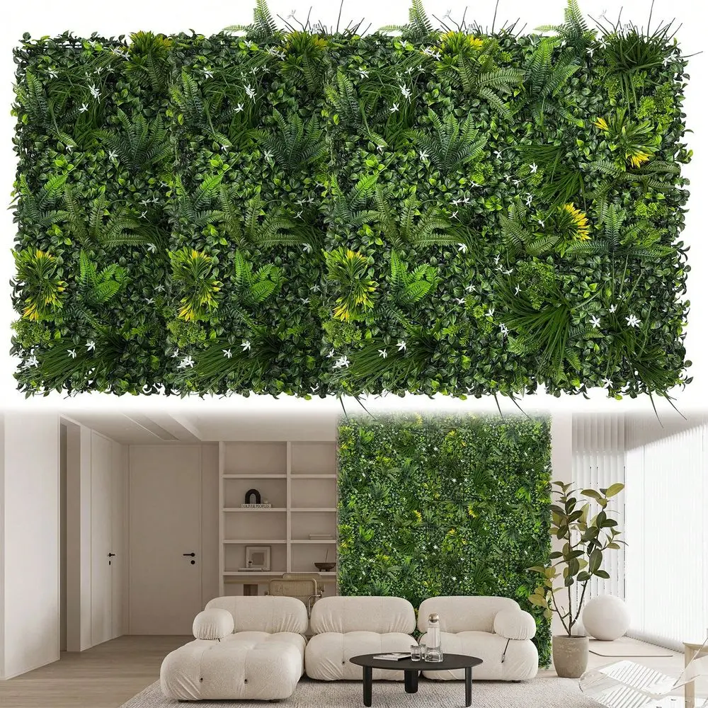 Artificial Greenery Plant Grass Wall Panels, 20 X20 8P UVAnti Faux Greenery Ivy Privacy Fence Screen Backdrop Boxwood Vine Leaf
Artificial Greenery Plant Grass Wall Panels, 20 X20 8P UVAnti Faux Greenery Ivy Privacy Fence Screen Backdrop Boxwood Vine Leaf