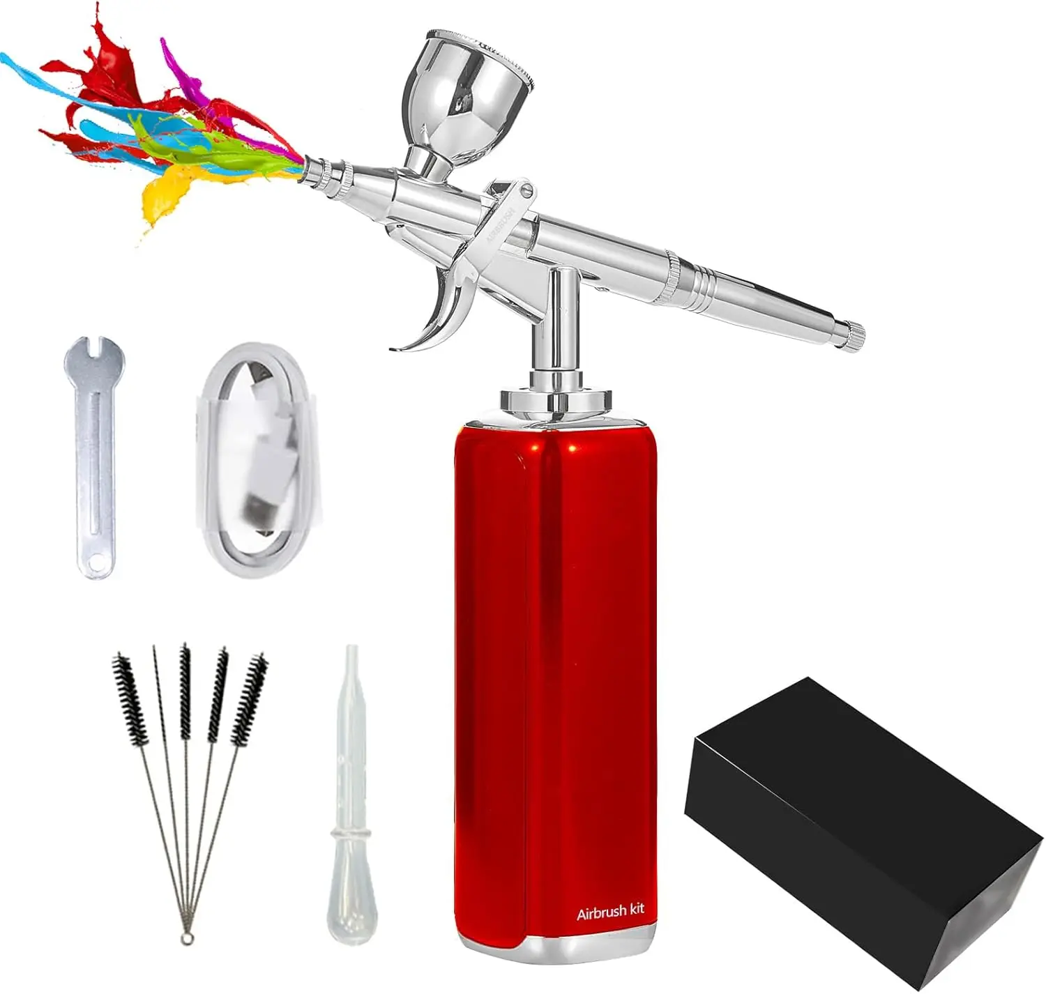 Cordless Airbrush Set with Compressor for Cake Decoration, Temporary Tattoo, Model Painting, Nail Art, Hair Barber
Cordless Airbrush Set with Compressor for Cake Decoration, Temporary Tattoo, Model Painting, Nail Art, Hair Barber