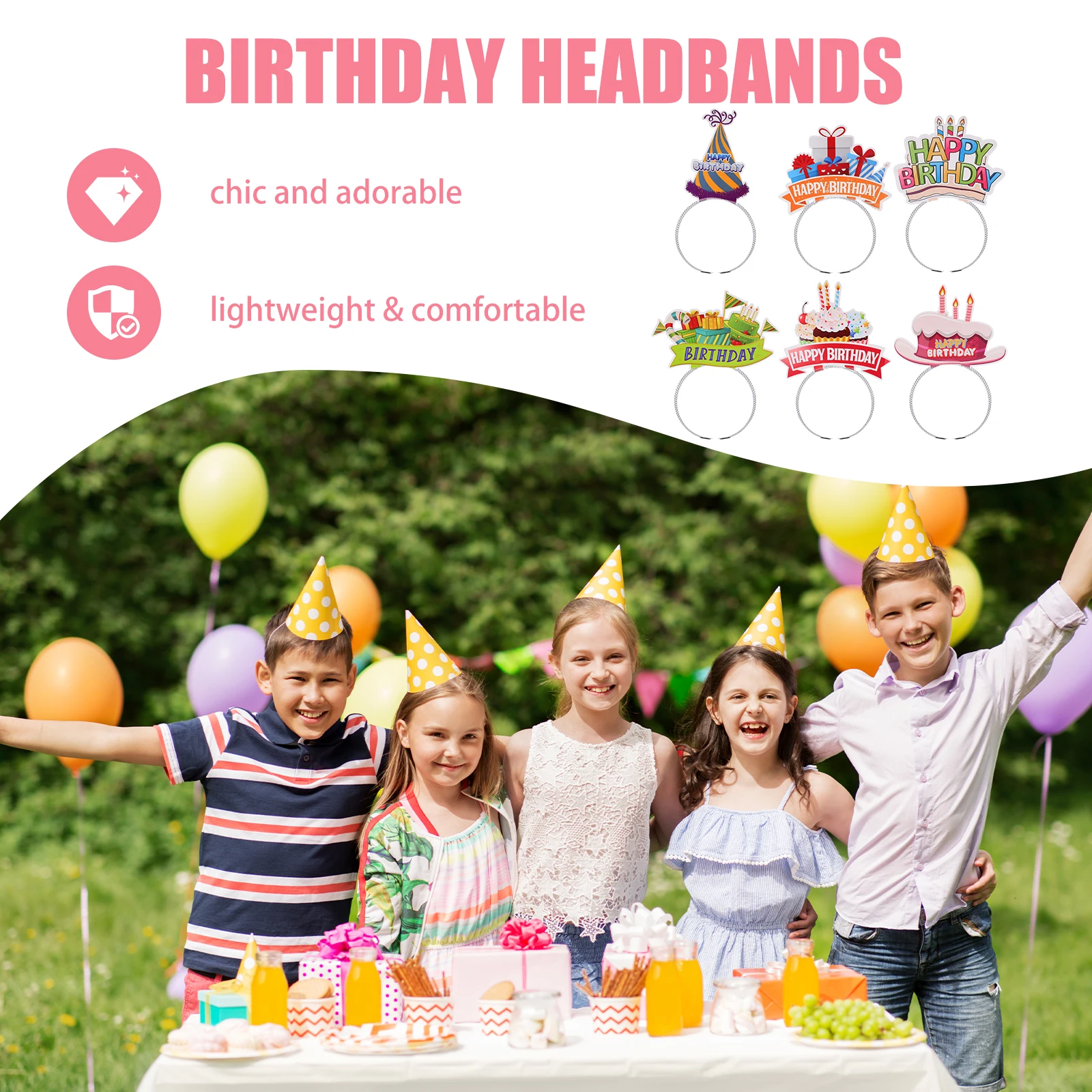 6Pcs Birthday Headbands Colorful Paper Headband Party Hair Wear Birthday Photo Prop and Festival Hairband Festival Hairband
6Pcs Birthday Headbands Colorful Paper Headband Party Hair Wear Birthday Photo Prop and Festival Hairband Festival Hairband