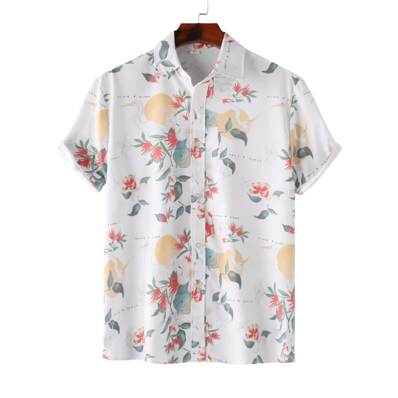 Cotton Linen Shirt for Man Beach Men T-shirt Men's Printed Shirts and Blouses Tiki Korean Popular Clothes Hawaiian Short Sleeve
Cotton Linen Shirt for Man Beach Men T-shirt Men's Printed Shirts and Blouses Tiki Korean Popular Clothes Hawaiian Short Sleeve