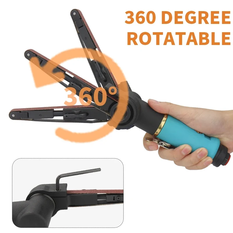 10*330mm Air Belt Sander Air Angle Grinding Machine with Sanding Belts for Air Compressor Sanding Pneumatic Tool Set
10*330mm Air Belt Sander Air Angle Grinding Machine with Sanding Belts for Air Compressor Sanding Pneumatic Tool Set