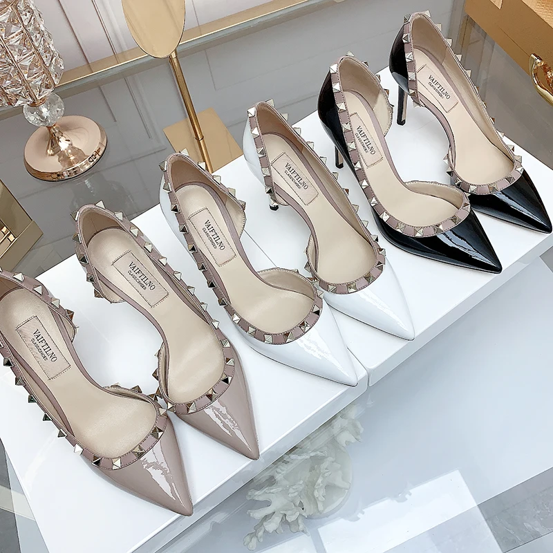 Spring/Autumn Shoes For Women Luxury Women's sandals Summer 2025 trend Black Brand Fashion Rivet High Heels Party Designer Shoes
Spring/Autumn Shoes For Women Luxury Women's sandals Summer 2025 trend Black Brand Fashion Rivet High Heels Party Designer Shoes