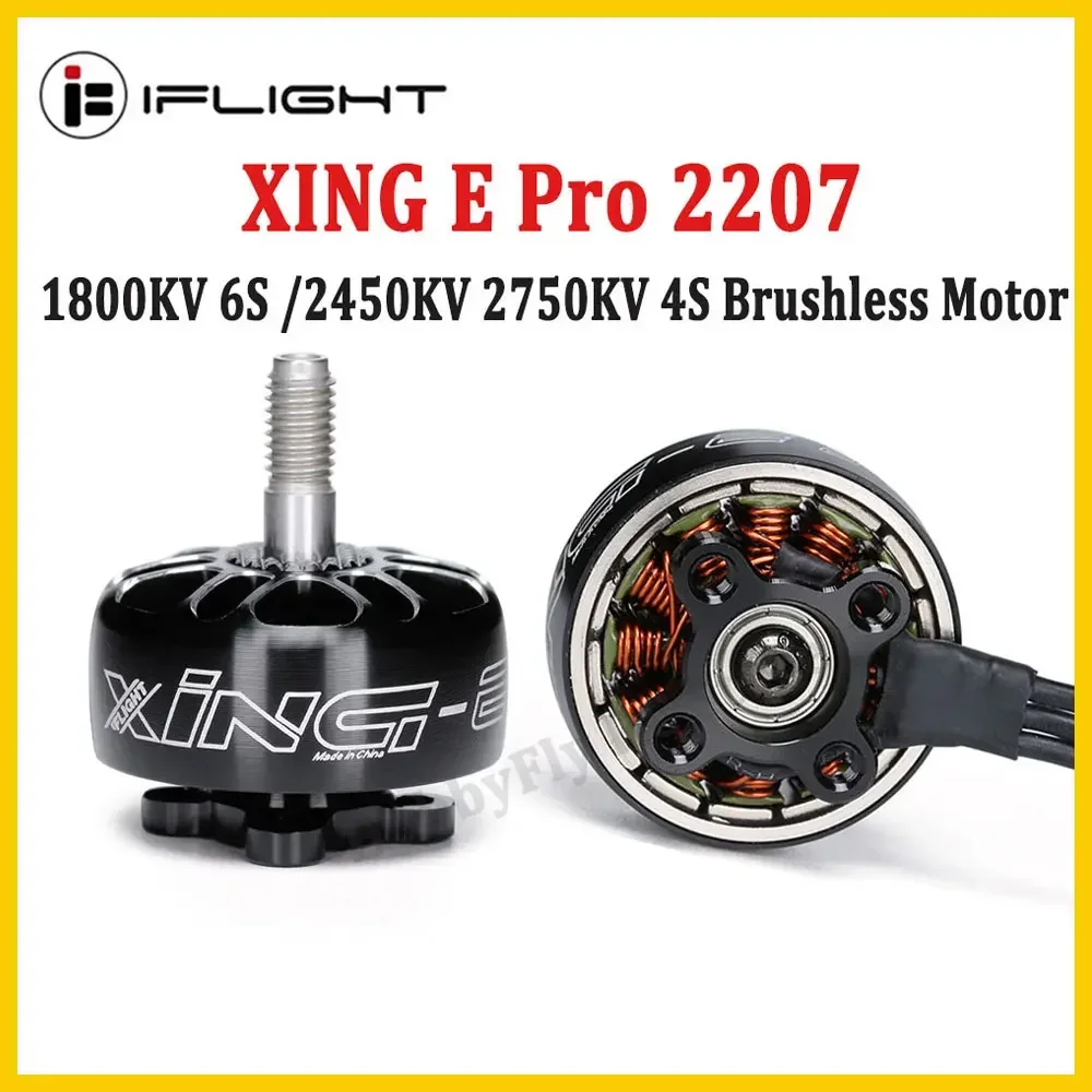 iFlight XING E Pro 2207 High Performance Motor 1800KV 6S 2450KV 2750KV 4S for 5 Inch FPV Racers
iFlight XING E Pro 2207 High Performance Motor 1800KV 6S 2450KV 2750KV 4S for 5 Inch FPV Racers