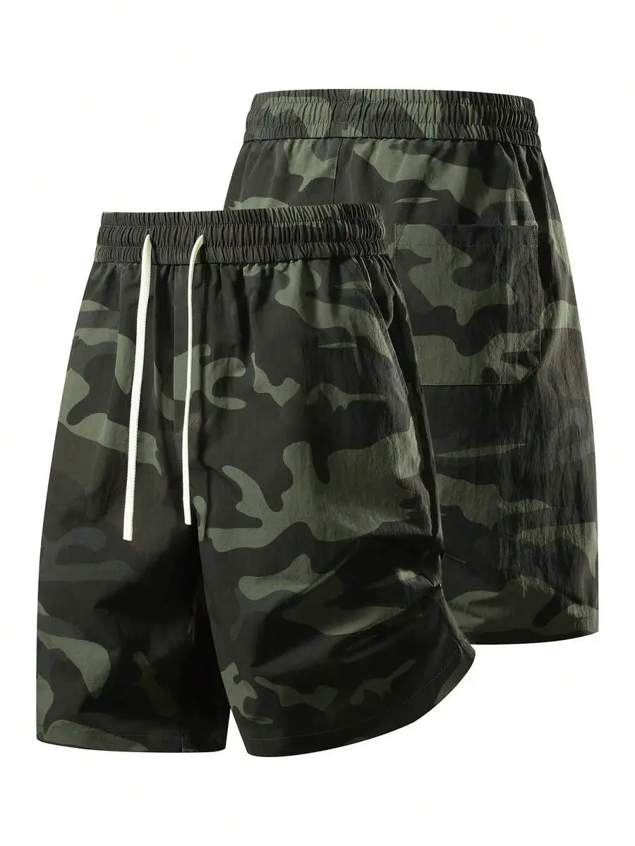 Mens Camouflage Cargo Shorts Loose Fit Multi Pocket Elastic Drawstring Casual Outdoor Wear
Mens Camouflage Cargo Shorts Loose Fit Multi Pocket Elastic Drawstring Casual Outdoor Wear