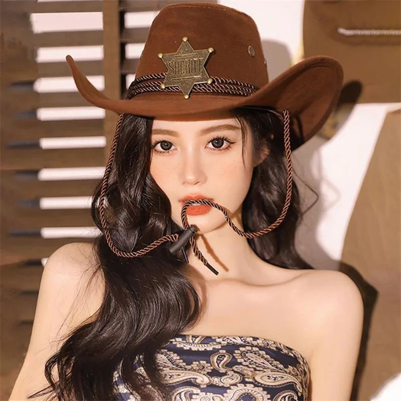 Ковбойская шляпа в западном стиле с звездой, тремя веревками, кофейного цвета, 56-58 см, с плоским верхом, широкими полями, для защиты от солнца, для активного отдыха, для мужчин и женщин
Ковбойская шляпа в западном стиле с звездой, тремя веревками, кофейного цвета, 56-58 см, с плоским верхом, широкими полями, для защиты от солнца, для активного отдыха, для мужчин и женщин