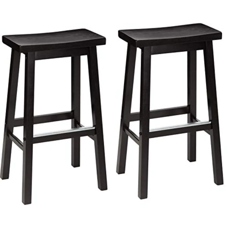 Solid Wood Saddle-Seat Counter Height Bar Stools for Kitchen Island and Home Bar with Footrest, 29-Inch Height,,Set of 2
Solid Wood Saddle-Seat Counter Height Bar Stools for Kitchen Island and Home Bar with Footrest, 29-Inch Height,,Set of 2