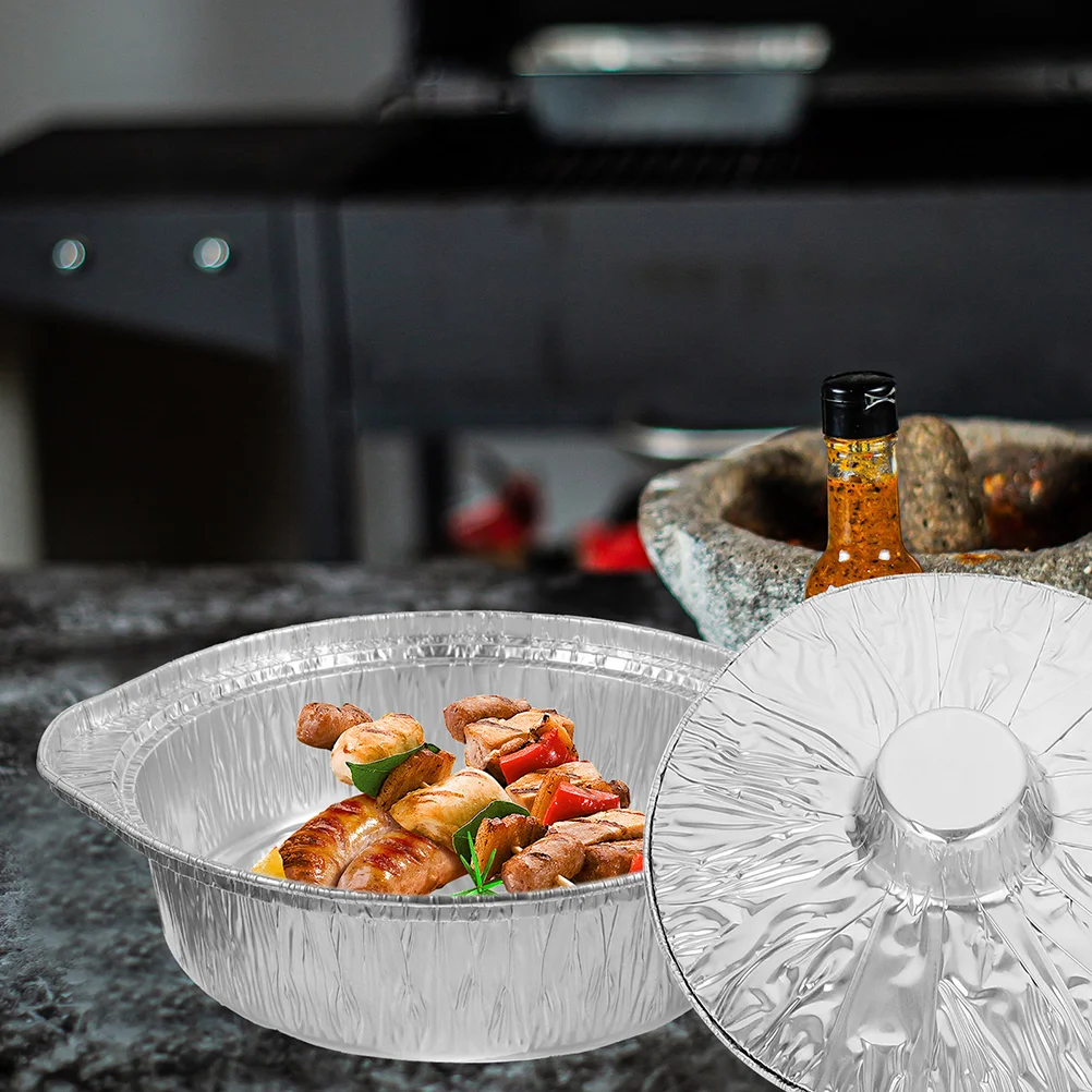 6pcs Lidded Tinfoil Pots Round Baking Pan Mini Heater Camping Oven Portable Pots Baking Pans Tinfoil Pot with Lid
6pcs Lidded Tinfoil Pots Round Baking Pan Mini Heater Camping Oven Portable Pots Baking Pans Tinfoil Pot with Lid