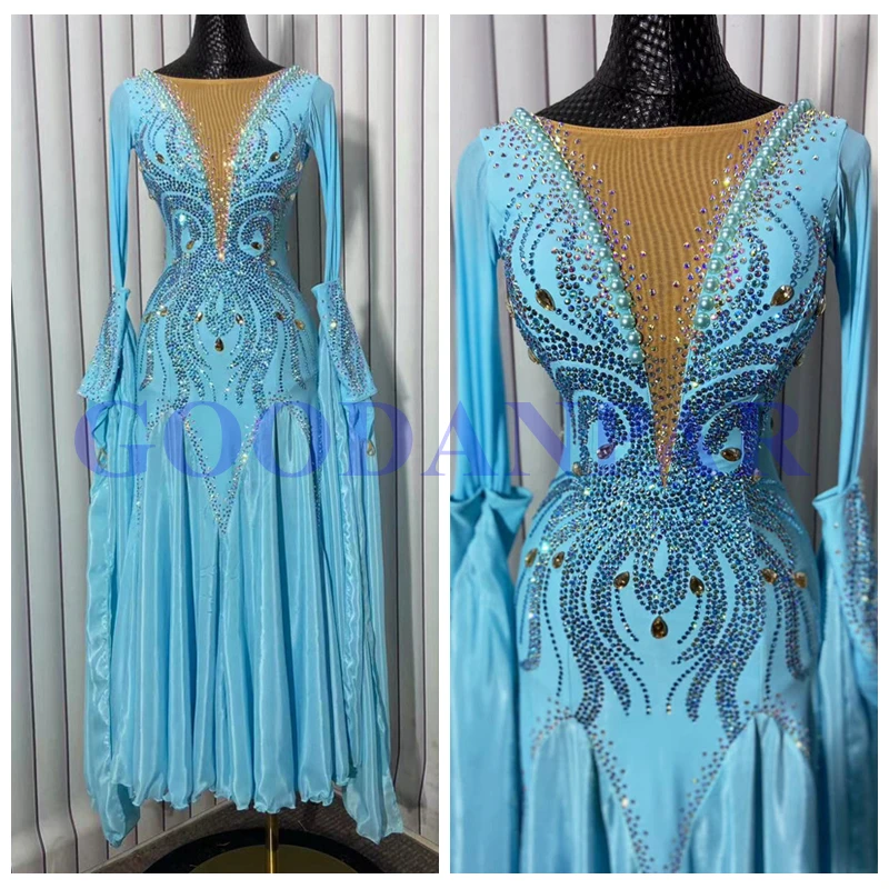 new Women ballroom dance dress Standard Dance Dress ballroom dress for Competition modern dance Costume Long Sleeve
new Women ballroom dance dress Standard Dance Dress ballroom dress for Competition modern dance Costume Long Sleeve