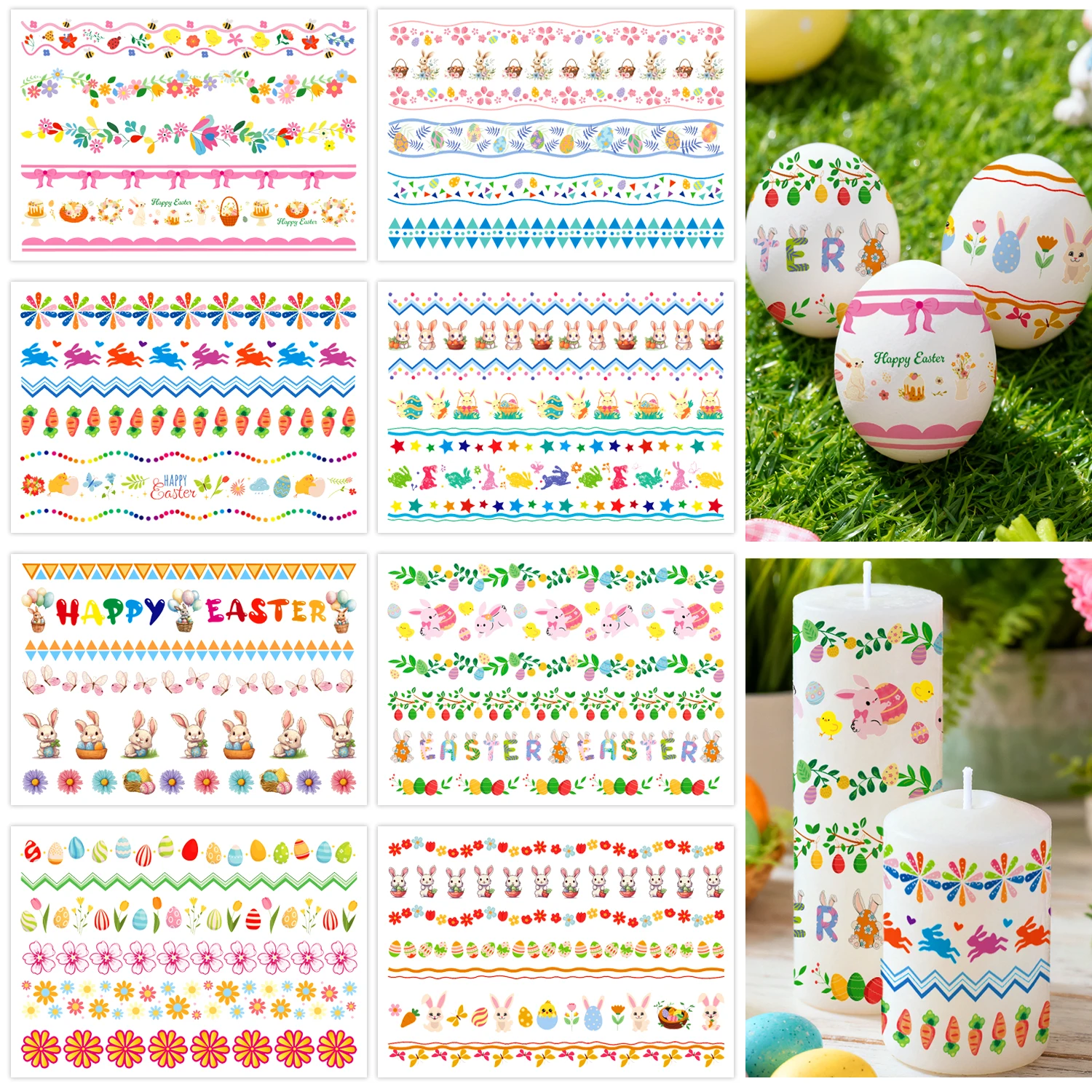 Наклейки для украшения пасхальных яиц и свечей, наклейки для самостоятельного оформления на Пасху, временные татуировки, милые пасхальные принадлежности
Наклейки для украшения пасхальных яиц и свечей, наклейки для самостоятельного оформления на Пасху, временные татуировки, милые пасхальные принадлежности