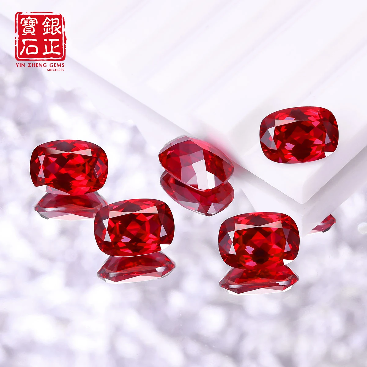 Premium YinZheng Czochralski Lab Grown Ruby Cushion Cut Cultured Synthetic Ruby With AGL Certificate For Jewelry DIY Loose Gems
Premium YinZheng Czochralski Lab Grown Ruby Cushion Cut Cultured Synthetic Ruby With AGL Certificate For Jewelry DIY Loose Gems