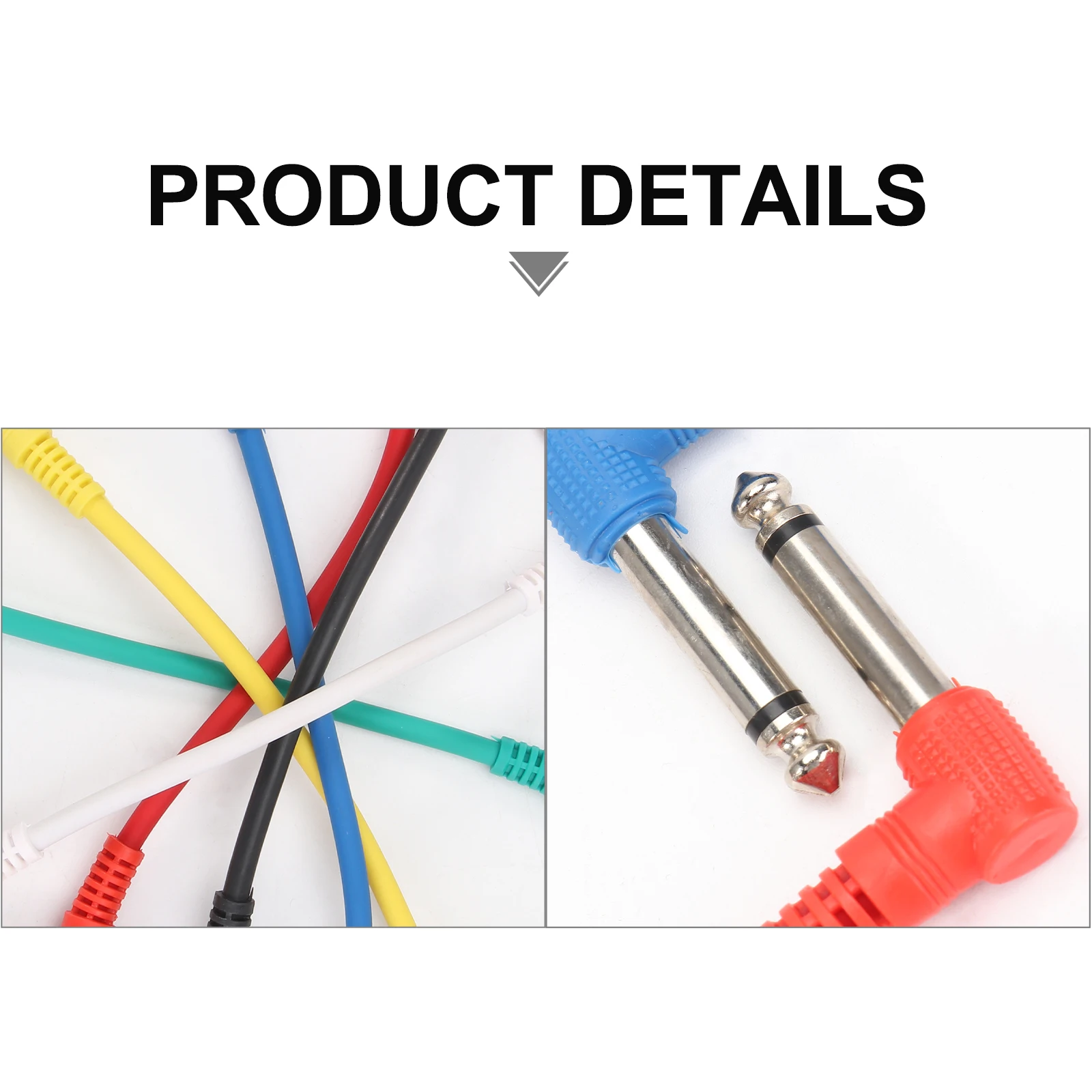 6pcs Guitar Cable Effector Cords Durable PVC Shell Oxygen free Copper Noise Reduction Electric Bass Uke Amplifier Speaker
6pcs Guitar Cable Effector Cords Durable PVC Shell Oxygen free Copper Noise Reduction Electric Bass Uke Amplifier Speaker