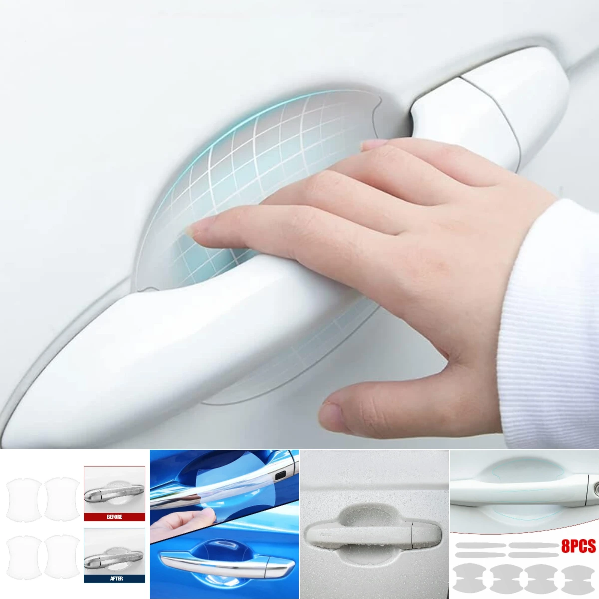 Car Door Bowl Handle Invisible Protective Sticker Auto For Honda CR-V Civic Accord HR-V Fit/Jazz Pilot Odyssey City BR-V N-WGN
Car Door Bowl Handle Invisible Protective Sticker Auto For Honda CR-V Civic Accord HR-V Fit/Jazz Pilot Odyssey City BR-V N-WGN