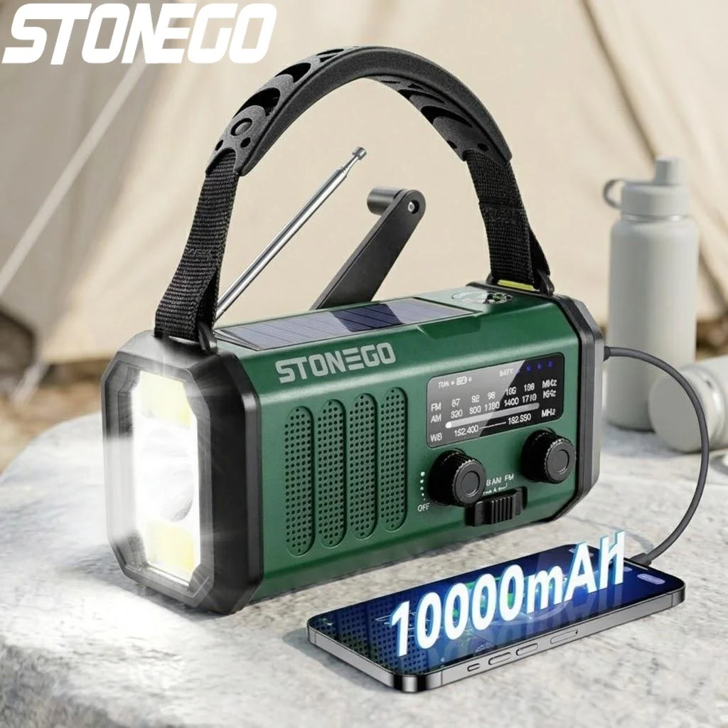 10000mAh Solar Crank AM FM Weather Radio USB C Charger Flashlight SOS Alarm Compass Outdoor Survival Gear
10000mAh Solar Crank AM FM Weather Radio USB C Charger Flashlight SOS Alarm Compass Outdoor Survival Gear