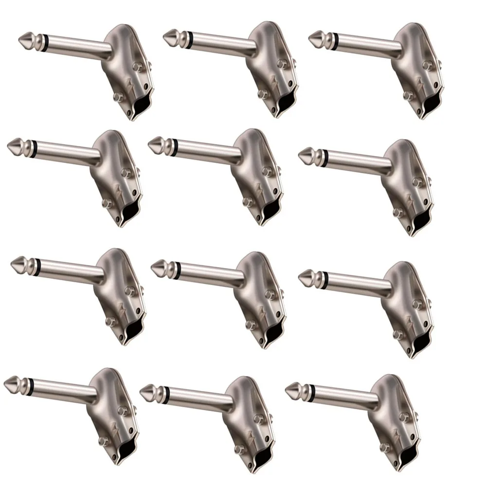 Pack of 12 Metal Right Angle 6 35mm Male Connectors for Audio Applications Ideal for Guitar Pedals and Mixer Connections
Pack of 12 Metal Right Angle 6 35mm Male Connectors for Audio Applications Ideal for Guitar Pedals and Mixer Connections