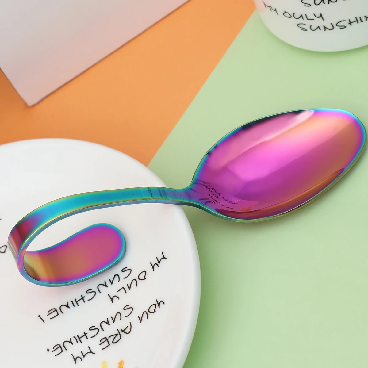 Serving Utensils Bend Handle Tableware Curved Spoons Japanese-style Buffet Bent for Appetizer
Serving Utensils Bend Handle Tableware Curved Spoons Japanese-style Buffet Bent for Appetizer