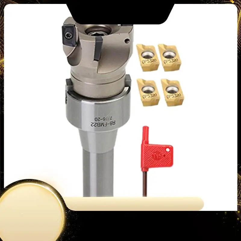R8 Fmb22 Arbor 400R 50Mm Face End Mill Shell Cutter +4X Apmt1604 Carbide Inserts-X40A
R8 Fmb22 Arbor 400R 50Mm Face End Mill Shell Cutter +4X Apmt1604 Carbide Inserts-X40A