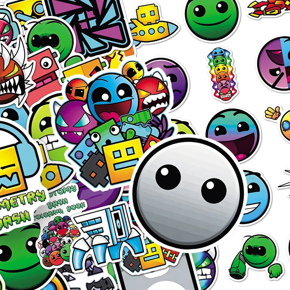 10/30/50pcs Cartoon Game Geometry Dash Stickers Funny Graffiti Decals Waterproof DIY Laptop Phone Luggage Guitar Car Sticker Toy
10/30/50pcs Cartoon Game Geometry Dash Stickers Funny Graffiti Decals Waterproof DIY Laptop Phone Luggage Guitar Car Sticker Toy