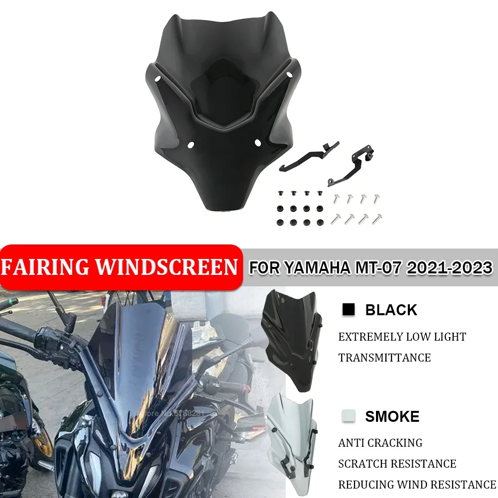 Motorcycle Front Fairing Windscreen Deflectore Windshield Protection For Yamaha MT-07 MT07 MT 07 2021 Deflector Accessories Kits
Motorcycle Front Fairing Windscreen Deflectore Windshield Protection For Yamaha MT-07 MT07 MT 07 2021 Deflector Accessories Kits