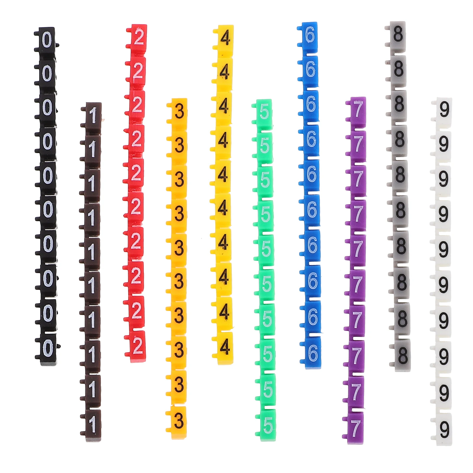 100pcs Number Tubes 0 9 Colored Digits Cable Markers Wire Labels Identifier Tags Plastic Material For 2 5
100pcs Number Tubes 0 9 Colored Digits Cable Markers Wire Labels Identifier Tags Plastic Material For 2 5