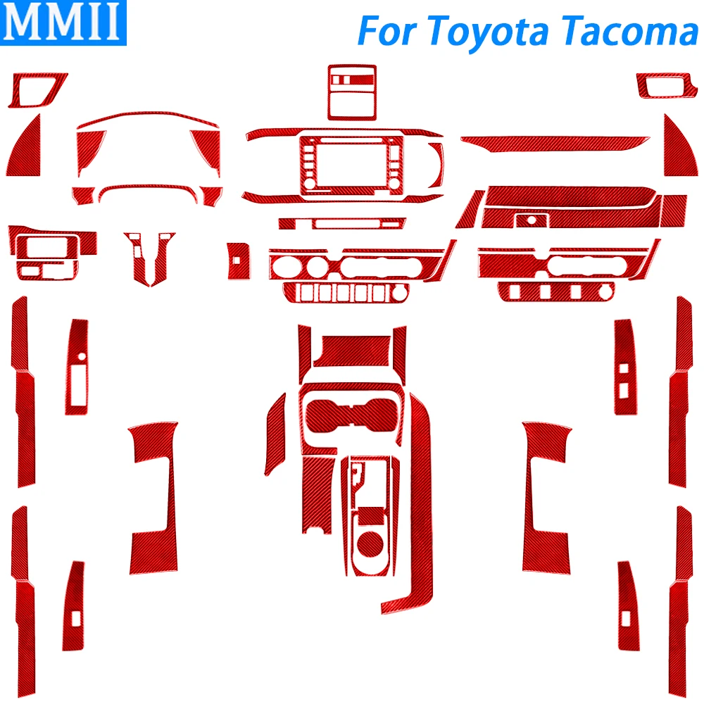For Toyota Tacoma 2016-2020 Red Carbon Fiber Center Console Gear Shift Air Vent Window Lift Trim Suits Car Accessories Sticker
For Toyota Tacoma 2016-2020 Red Carbon Fiber Center Console Gear Shift Air Vent Window Lift Trim Suits Car Accessories Sticker