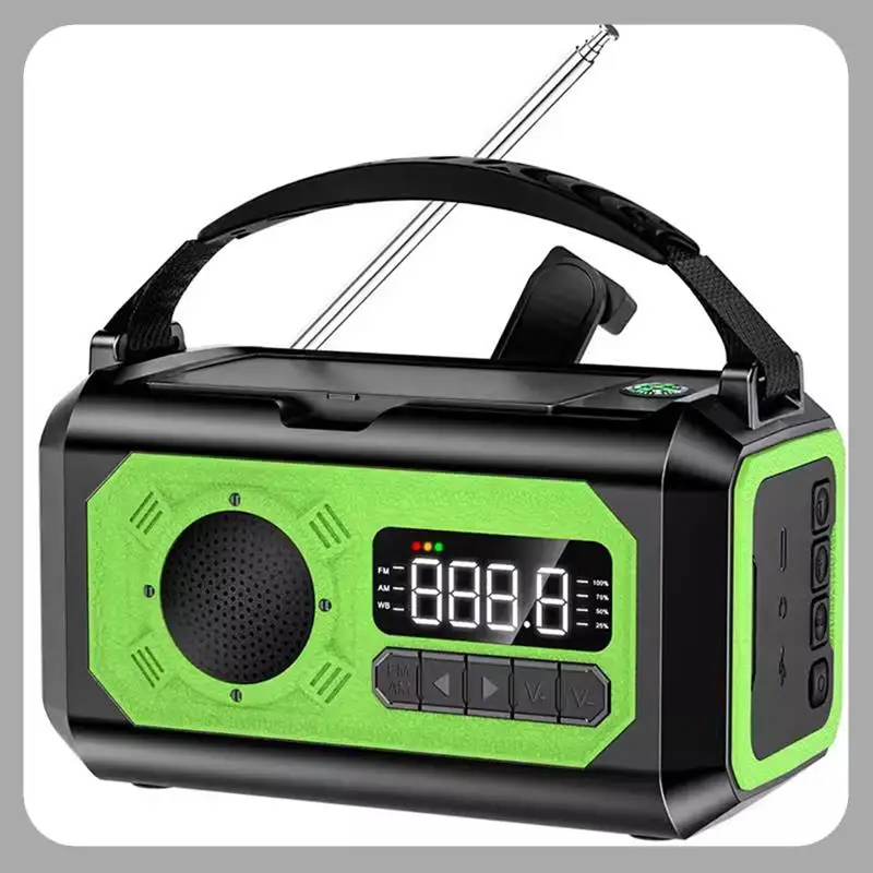 A46U 12000Mah Solar Hand Crank Weather Radio AM/FM/NOAA, Emergency SOS Alarm, Reading Lamp For Outdoor Camping
A46U 12000Mah Solar Hand Crank Weather Radio AM/FM/NOAA, Emergency SOS Alarm, Reading Lamp For Outdoor Camping