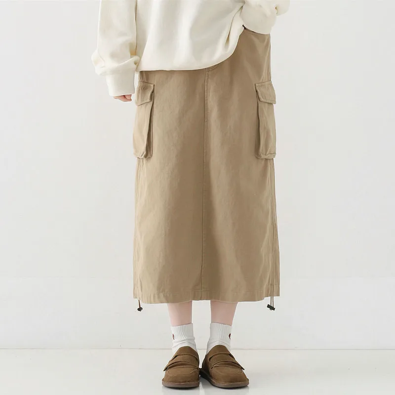 Retro Japanese Sle Workwear Skirt with Large kets Bodycon Skirt Spring 2023 Season Other Material 00% Women's Faion
Retro Japanese Sle Workwear Skirt with Large kets Bodycon Skirt Spring 2023 Season Other Material 00% Women's Faion