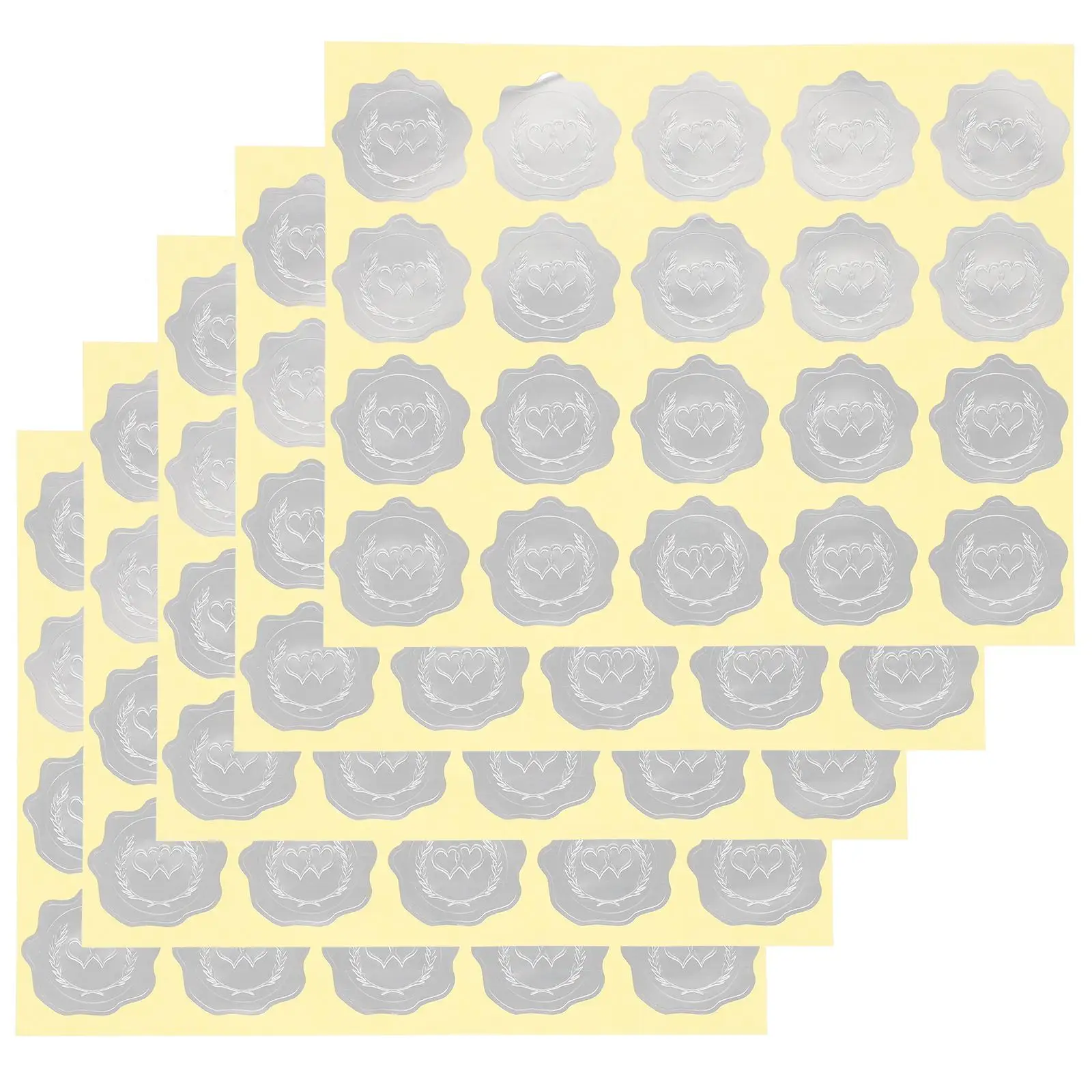 5 Sheets Embossed Sealer Stickers Decorative Labels Self Adhesive Envelope Seals Pvc Cookies Bags Round Seal Sticker Household
5 Sheets Embossed Sealer Stickers Decorative Labels Self Adhesive Envelope Seals Pvc Cookies Bags Round Seal Sticker Household
