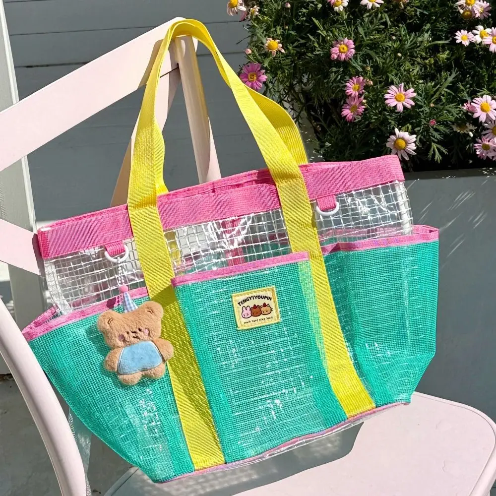 Nylon Waterproof Beach Bag Large Capacity Hollow Out PVC Transparent Shoulder Bag Breathable Foldable Toiletry Storage Bag Men
Nylon Waterproof Beach Bag Large Capacity Hollow Out PVC Transparent Shoulder Bag Breathable Foldable Toiletry Storage Bag Men