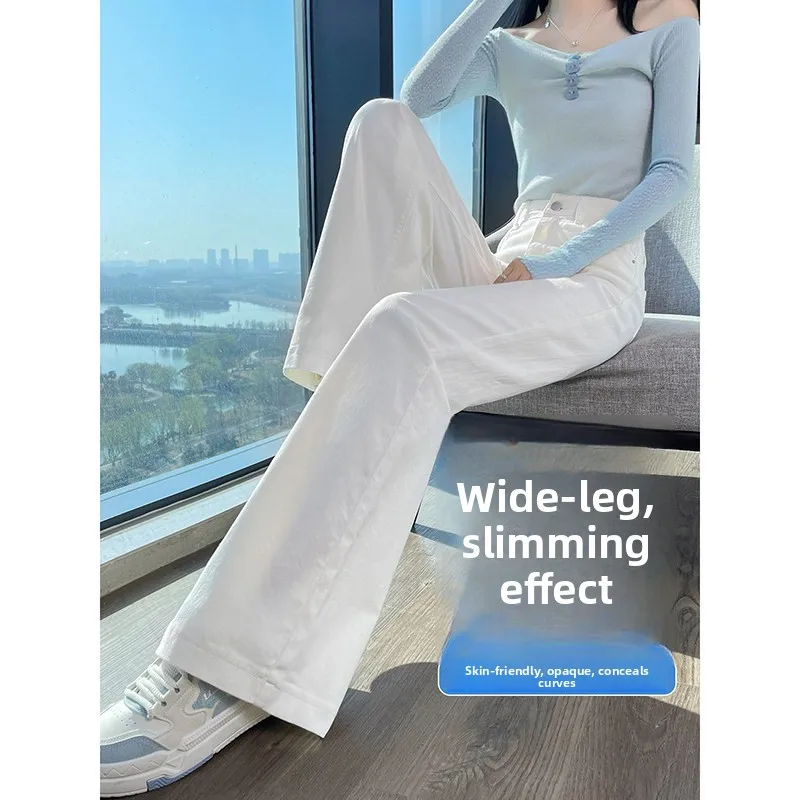 American Style Bell Bottom Jeans Women's Summer New White High Waist Slimming Not Legging Wide Leg Pants Cotton Stretch Denim
American Style Bell Bottom Jeans Women's Summer New White High Waist Slimming Not Legging Wide Leg Pants Cotton Stretch Denim