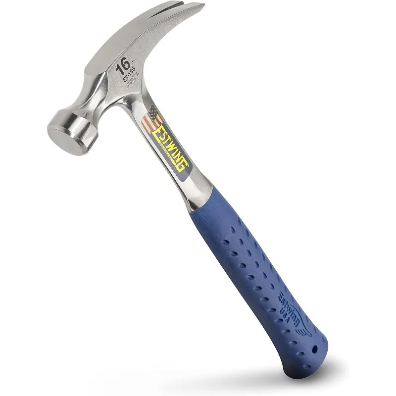 ESTWING Hammer - 16 oz Straight Rip Claw with Smooth Face & Shock Reduction Grip - E3-16S
ESTWING Hammer - 16 oz Straight Rip Claw with Smooth Face & Shock Reduction Grip - E3-16S