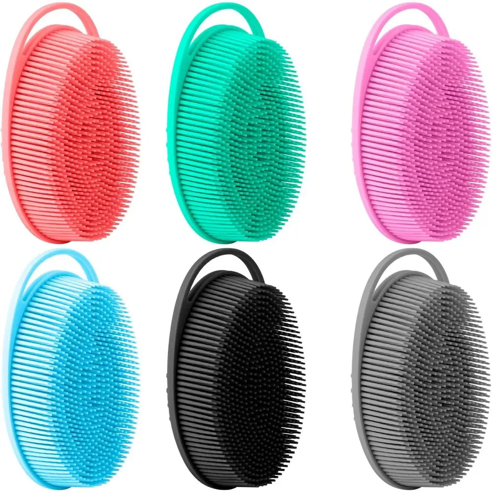 6-Pack Silicone Exfoliating Shower Scrubbers for Men and Women
6-Pack Silicone Exfoliating Shower Scrubbers for Men and Women
