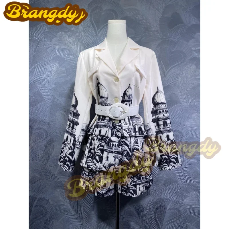 Brangdy luxury clothing 2025 summer New lapel print long sleeve jacket with short set
Brangdy luxury clothing 2025 summer New lapel print long sleeve jacket with short set