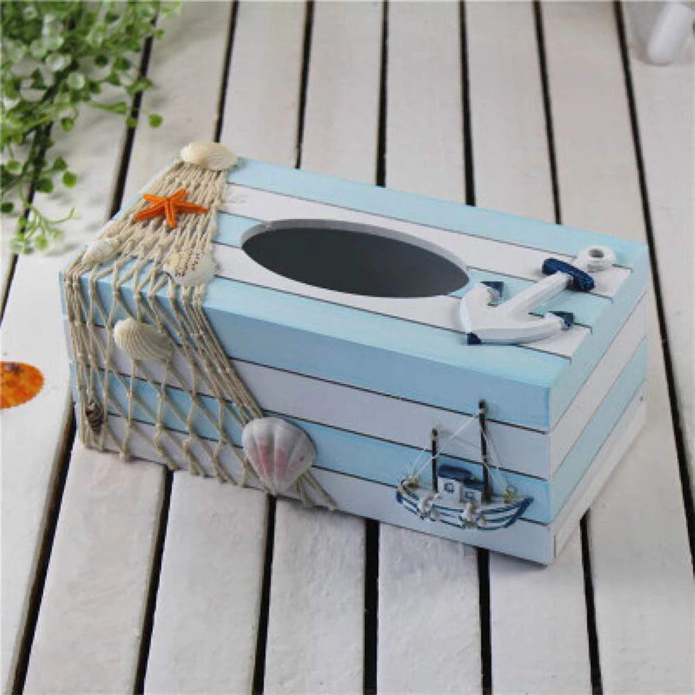 Mediterranean Tissue Box Holder Case Container Wooden Storage Bathroom Office Napkin Lighthouse Resistant Dirt
Mediterranean Tissue Box Holder Case Container Wooden Storage Bathroom Office Napkin Lighthouse Resistant Dirt