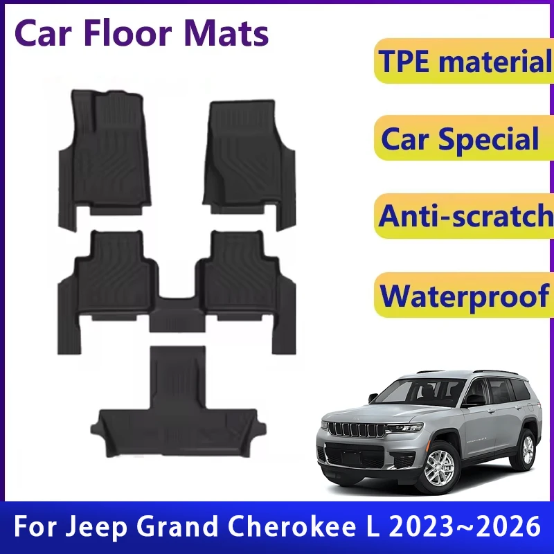 Car Floor Mats For Jeep Grand Cherokee L WL75 6/7seat 2023-2026 Waterproof Left Hand Drive Foot Pad Floor Cover Auto Accessories
Car Floor Mats For Jeep Grand Cherokee L WL75 6/7seat 2023-2026 Waterproof Left Hand Drive Foot Pad Floor Cover Auto Accessories