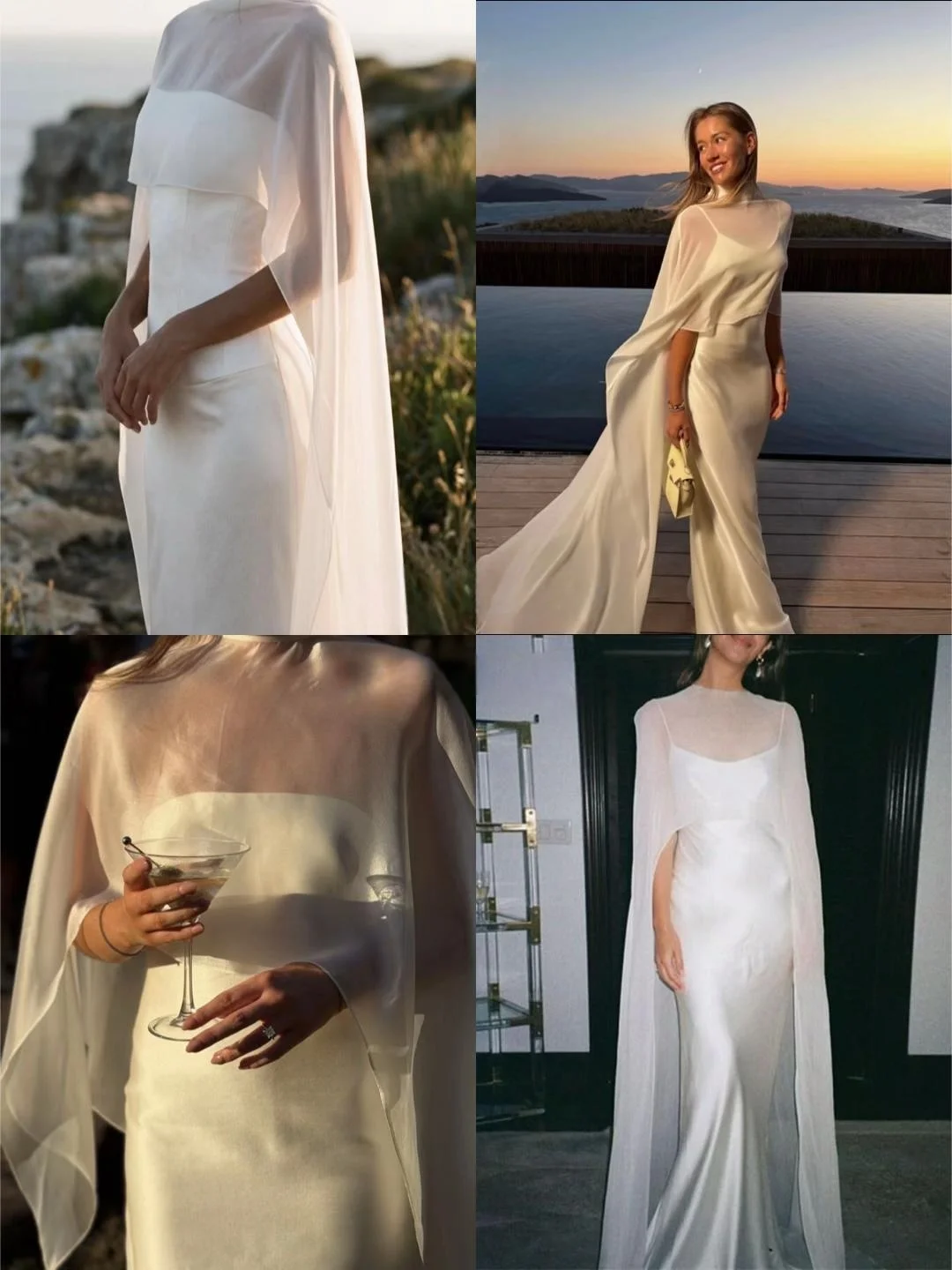 Chiffon Cape Shawl Solid Color Sheer Cover-Up Summer Wedding Bridesmaid Elegant Evening Party Formal Prom Sheer Outerwear
Chiffon Cape Shawl Solid Color Sheer Cover-Up Summer Wedding Bridesmaid Elegant Evening Party Formal Prom Sheer Outerwear