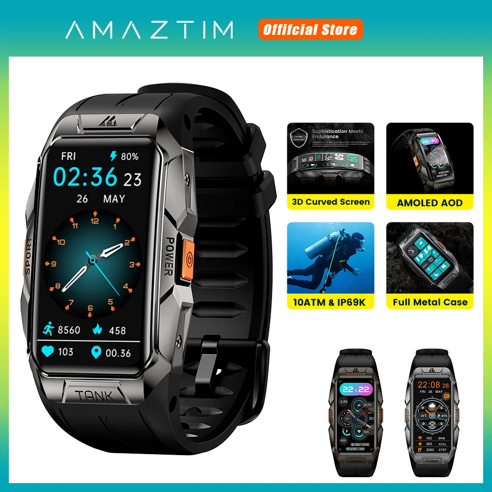 Original AMAZTIM X1 Smart Band For Men 1.47 '' AMOLED Screen 10ATM Waterproof Fitness Ultra Bracelets Ultra Smart Bracelet Women
Original AMAZTIM X1 Smart Band For Men 1.47 '' AMOLED Screen 10ATM Waterproof Fitness Ultra Bracelets Ultra Smart Bracelet Women