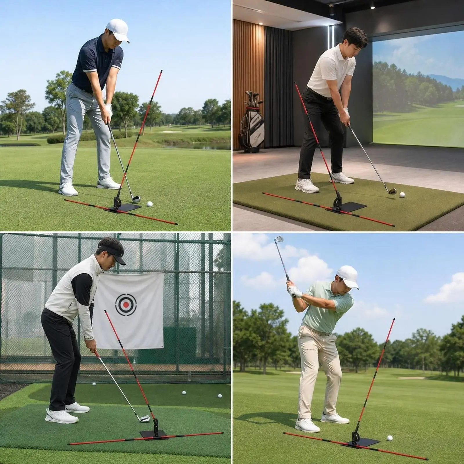 Professional Golf Alignment Sticks Foldable Posture Corrects Swing Training Rods Set for Golf Practice Mat
Professional Golf Alignment Sticks Foldable Posture Corrects Swing Training Rods Set for Golf Practice Mat