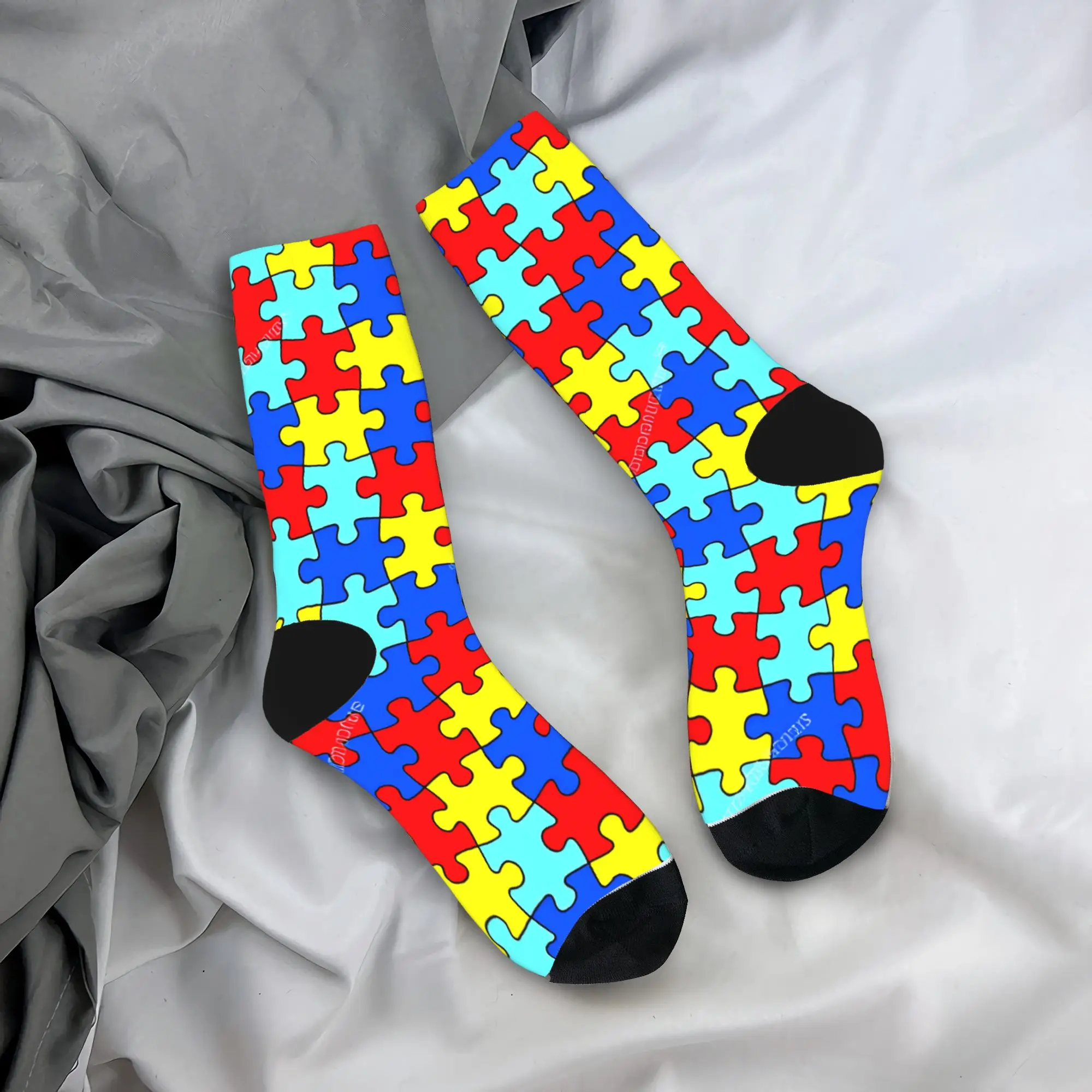 Red Blue Yellow Cyan Autism Puzzle Socks Funny Stockings Women Men Quality Outdoor Sports Socks Winter Graphic Non Slip Socks
Red Blue Yellow Cyan Autism Puzzle Socks Funny Stockings Women Men Quality Outdoor Sports Socks Winter Graphic Non Slip Socks