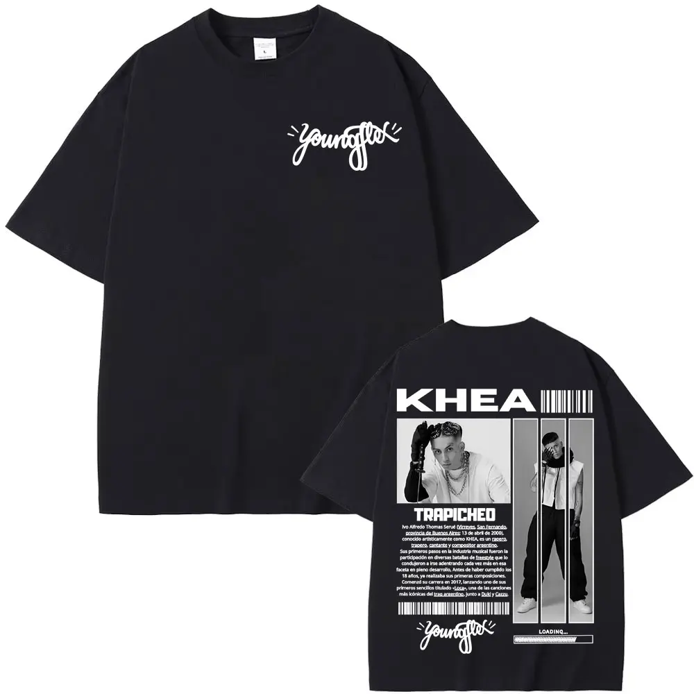 Rapper Khea Trapicheo Album Tour 2025 Merch T Shirts Men Women Fashion Gothic Hip Hop T-shirt Summer Cotton High Quality T Shirt
Rapper Khea Trapicheo Album Tour 2025 Merch T Shirts Men Women Fashion Gothic Hip Hop T-shirt Summer Cotton High Quality T Shirt
